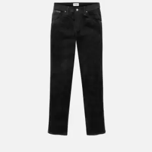 Image of Wrangler Mens Texas Authentic Slim Fit Corduroy Trousers - Black - W30/L32