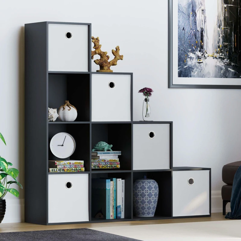 Image of Lassic 10 Cube Storage Unit (B) + Set of 5 Storage Cubes White unisex 10 Unit