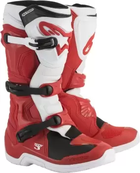 Image of Alpinestars Tech 3 Motocross Boots, black-grey-yellow, Size 42, black-grey-yellow, Size 42