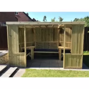 Image of Churnet Valley - Buttercup Garden Room Shelter - Open Sided Summerhouse - Assembly included