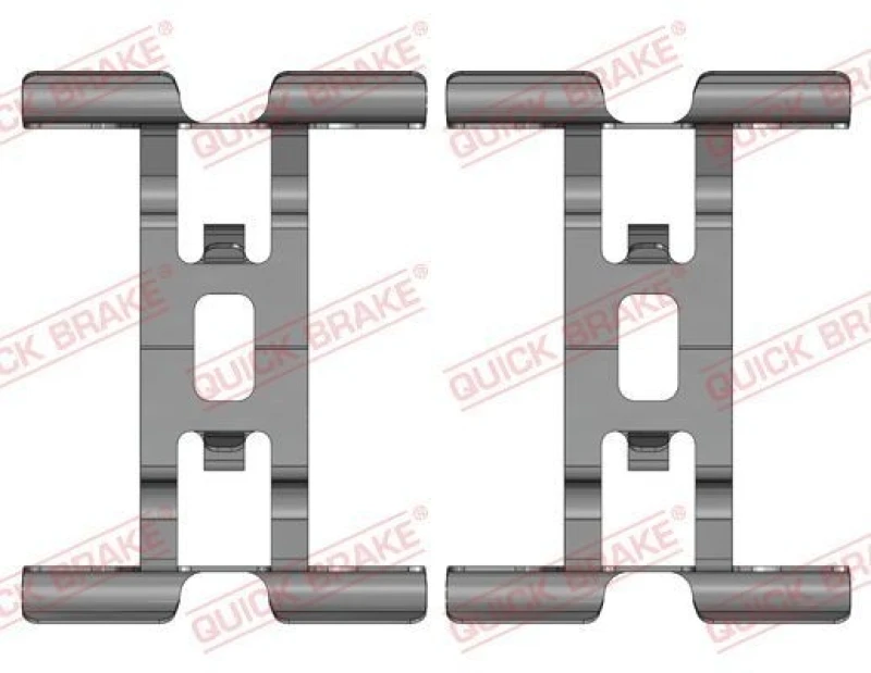 Image of QUICK BRAKE Brake pad fitting kit QUICK BRAKE 109-0211