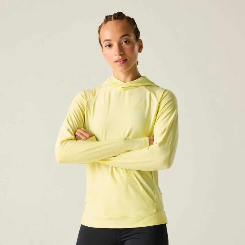 Image of Dare 2b Womens Sprint City Lightweight Hoodie in Yellow Size: 10 Yellow Female 10