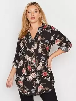 Image of Yours Pintuck Shirt - Black, Size 26-28, Women