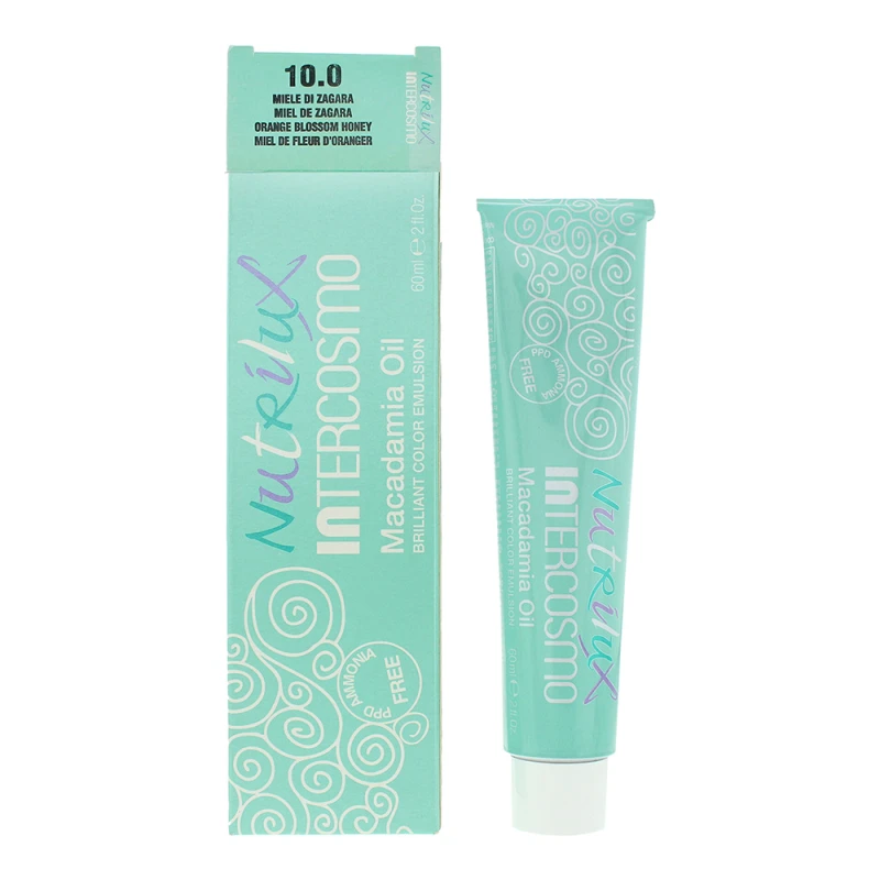 Image of Intercosmo Nutrilux Macadamia Oil 10.0 Orange Blossom Honey Hair Care 60ml