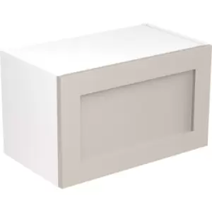 Image of Kitchen Kit Flatpack Shaker Kitchen Cabinet Wall Bridge Unit Ultra Matt 600mm in Light Grey MFC