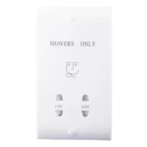 NxtGen Montana Shaver Socket Dual Voltage White