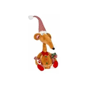 Image of Smart Garden - Christmas Renton Rat Gingerbread Brown Soft Plush Cartoon Toy Decoration Cute