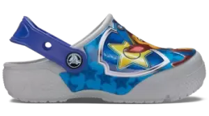 image of Crocs Toddler Fun Lab Paw Patrol Patch Clogs Kids Light Grey C10