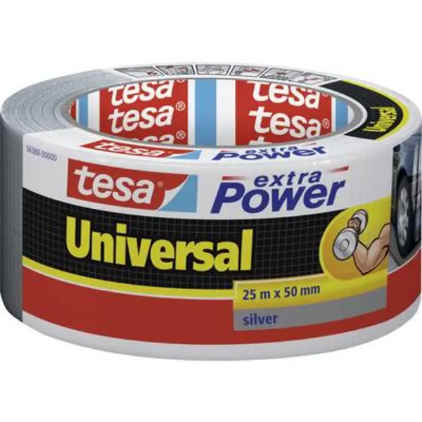 image of tesa UNIVERSAL 56388-00000-16 Cloth tape tesa extra Power Silver (L x W) 25 m x 50 mm