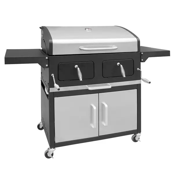 image of Landmann Grand XXL Broiler - Charcoal BBQ Grill - Silver 10293