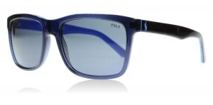 image of Polo Ralph Lauren PH4098 Sunglasses Black / Blue 556387 57mm