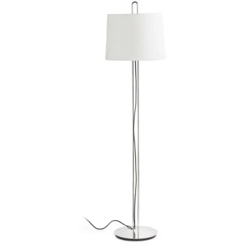 image of Faro MONTREAL - Floor Lamp Round Tappered Shade Beige, E27