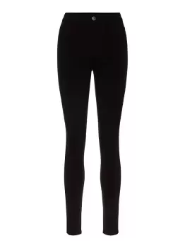 image of PIECES High Waist Skinny Fit Jeggings Women Black