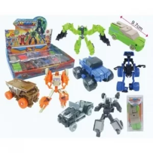 image of 10cm Transforming Robot Car Toy (1 Random Supplied)