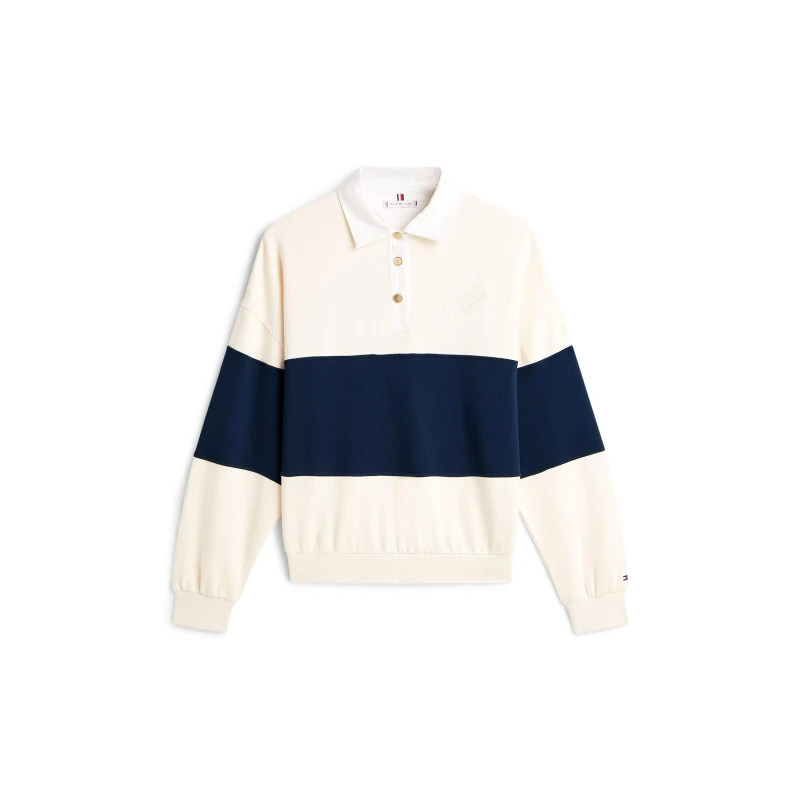 Image of Tommy Hilfiger Womens Rugby Polo Shirt Calico female 14 (L)