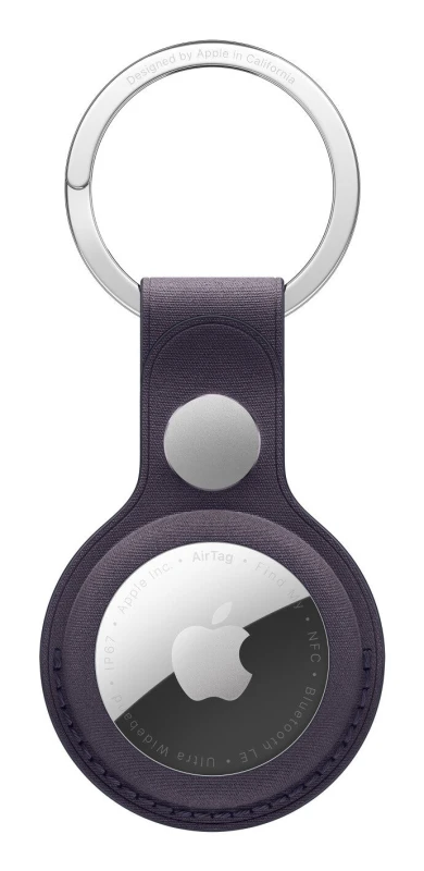 Image of Apple AirTag FineWoven Key Ring - Midnight Purple MGG04ZM/A