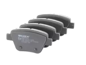 Image of RIDEX Brake pad set 402B0316 Brake pads,Brake pad set, disc brake VW,AUDI,SKODA,TOURAN (1T1, 1T2),GOLF VI (5K1)