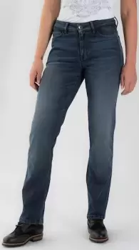 Image of Rokker Tech Mid Straight Ladies Motorcycle Jeans, blue, Size 34 for Women, blue, Size 34 for Women