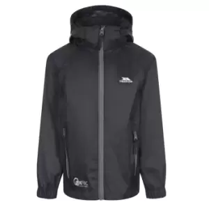 Image of Trespass Childrens/Kids Qikpac X Unisex Packaway Jacket (7/8 Years) (Black/Carbon)