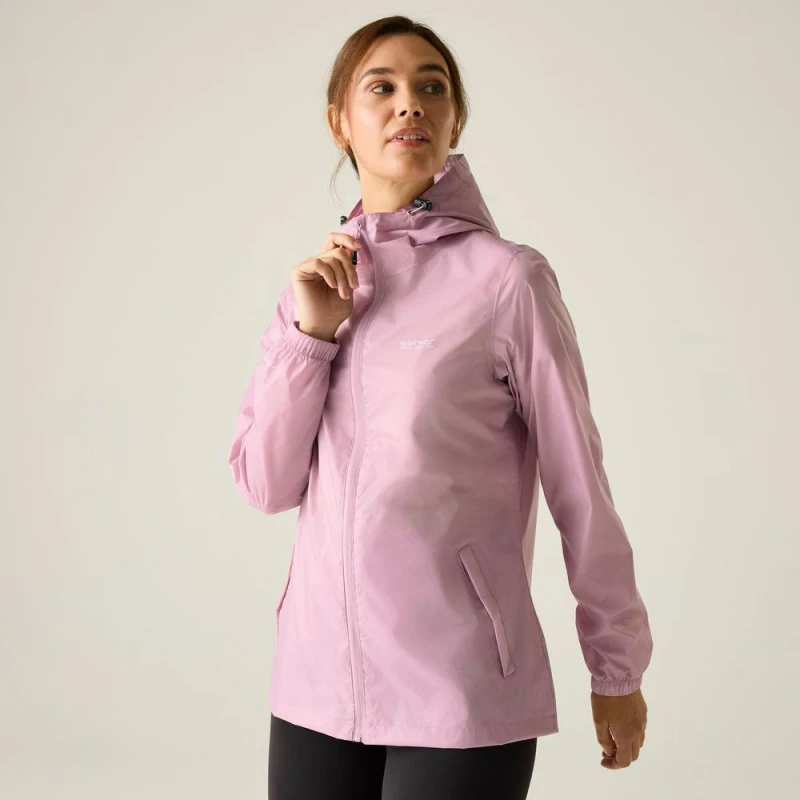Image of Regatta Womens 'Pack-It III' Waterproof Packaway Jacket in Pale Lilac Size: 8 Pale Lilac Female 8