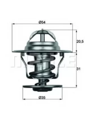 Image of Car TX-15-87D 70807739 by MAHLE Original