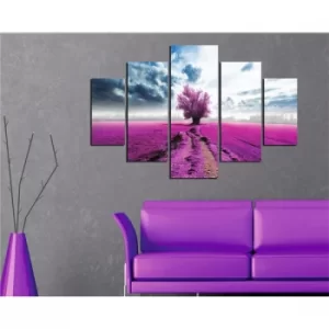 Image of ST104 Multicolor Decorative MDF Painting (5 Pieces)