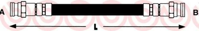 Image of BREMBO Brake hose BREMBO T 68 021