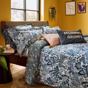 Image of Scion Rumble in the Jungle Super Kingsize Duvet Cover Set, Denim