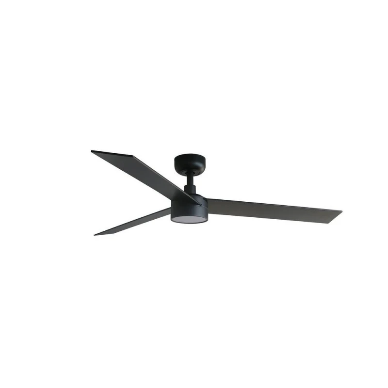 Image of Rudder Large LED Black, Walnut DC Ceiling Fan 6 Speed