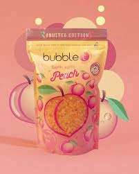 image of Bubble T Bath Salts - Peach 500g