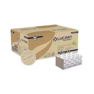 Image of Lucart EcoNatural V-Fold Hand Towels 190 Sheets Pack of 20 864049