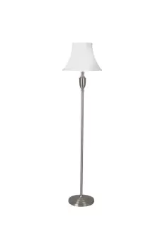 image of 'Vienna' Floor Lamp Satin Chrome