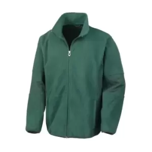 image of Result Mens Osaka TECH Performance Combined Pile Softshell Waterproof Windproof Jacket (S) (Forest Green)