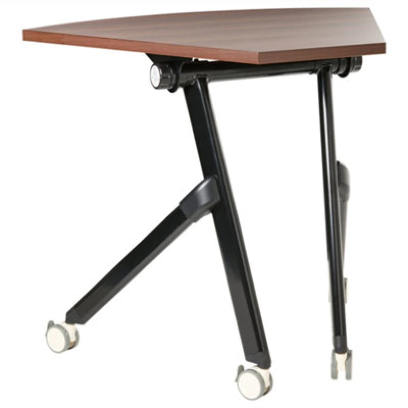 Image of Beliani Foldable Corner Desk Module Bendi Dark Brown 90 Cm 64 Cm