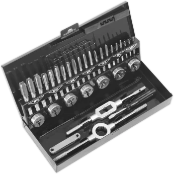 image of Sealey 32 Piece Metric HSS Tap and Die Set