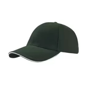 Image of Atlantis Liberty Sandwich Heavy Brush Cotton 6 Panel Cap (One Size) (Green)