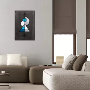 Image of Pyramid 2 Multicolor Decorative Wooden Wall Accessory