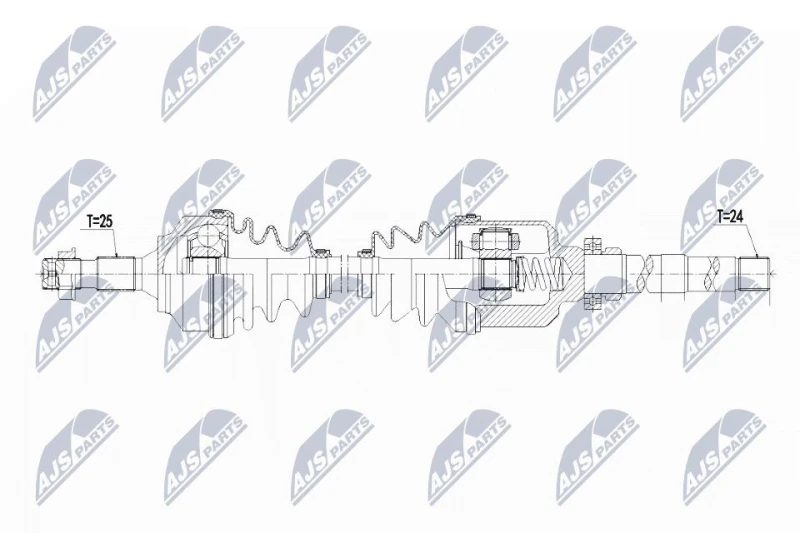 Image of NTY Drive shaft NTY NPW-CT-063