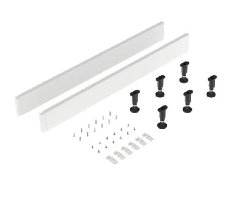 Image of Balterley Shower Tray Leg Set Plinth Kit White 1000mm Panel White unisex