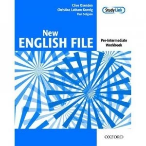 Image of New English File Pre-Intermediate Workbook by Clive Oxenden Paperback