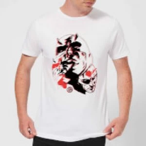 Image of Marvel Knights Daredevil Layered Faces Mens T-Shirt - White - 3XL