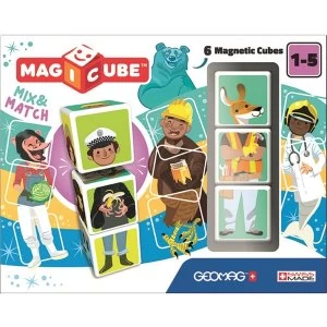 Image of Magicube Mix & Match 6 Cubes Geomag Set