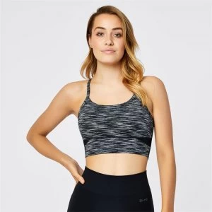 USA Pro Long Line Sports Bra Ladies - Grey Space