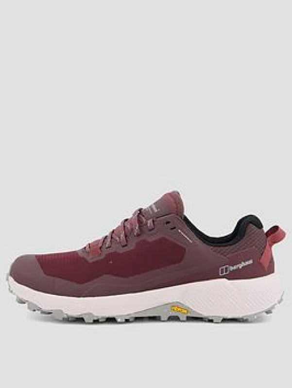 Image of Berghaus Revolute Active Shoe Textile Synthetic Womens Lace Up Shoes - Dark Purple Black - Size:UK 5