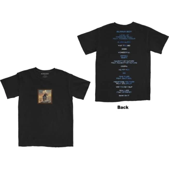 Image of Burna Boy - Album Tracks Unisex Large T-Shirt - Black