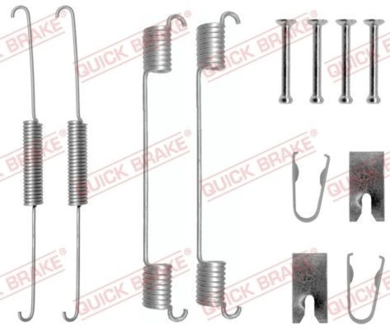 Image of QUICK BRAKE Brake shoe fitting kit QUICK BRAKE 105-0781
