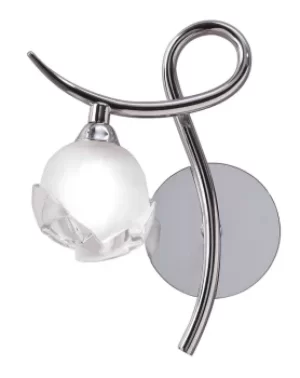 image of Fragma Wall Lamp Left Switched 1 Light G9, Polished Chrome