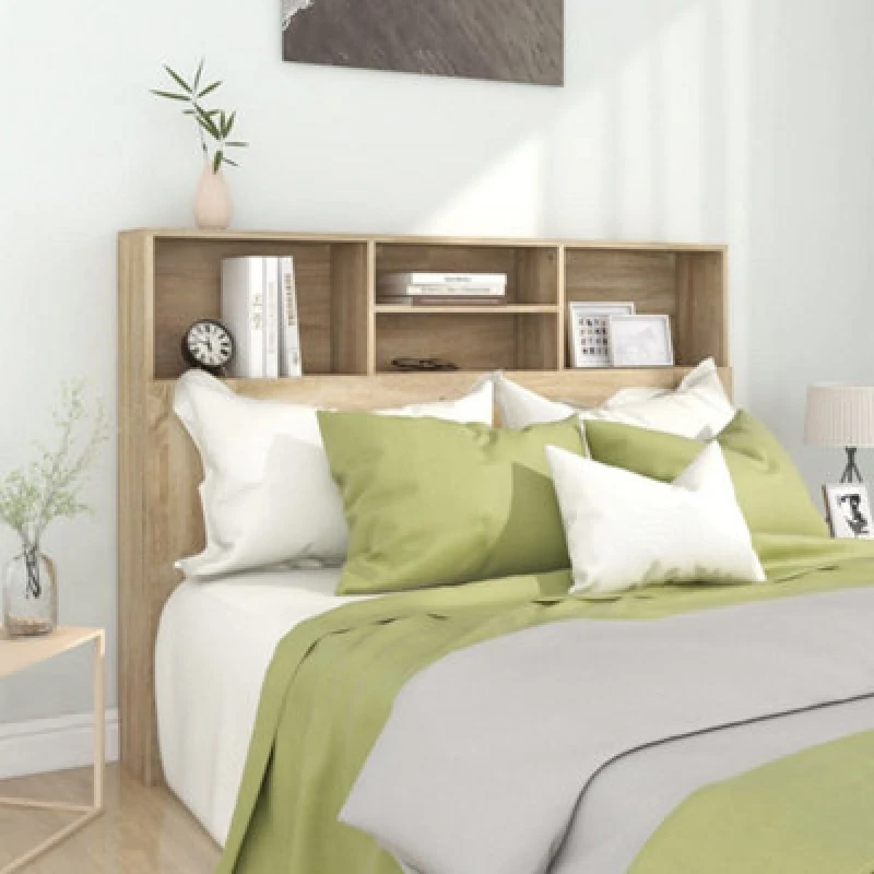 Image of VIDAXL Headboard Cabinet Sonoma Oak 140x19x103.5cm Vidaxl 8720286966563