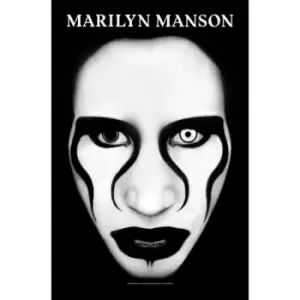 Image of Marilyn Manson - Defiant Face Textile Poster