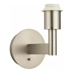 Image of Loops - Indoor Wall Light Fitting - Matt Nickel Plate - Circular Wall Plate